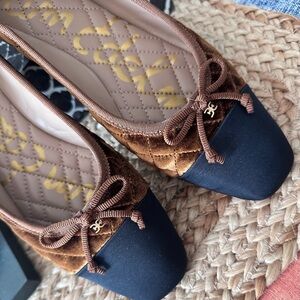 ❤️ SAM EDELMAN MARILYN BALLET FLATS Brown and Black